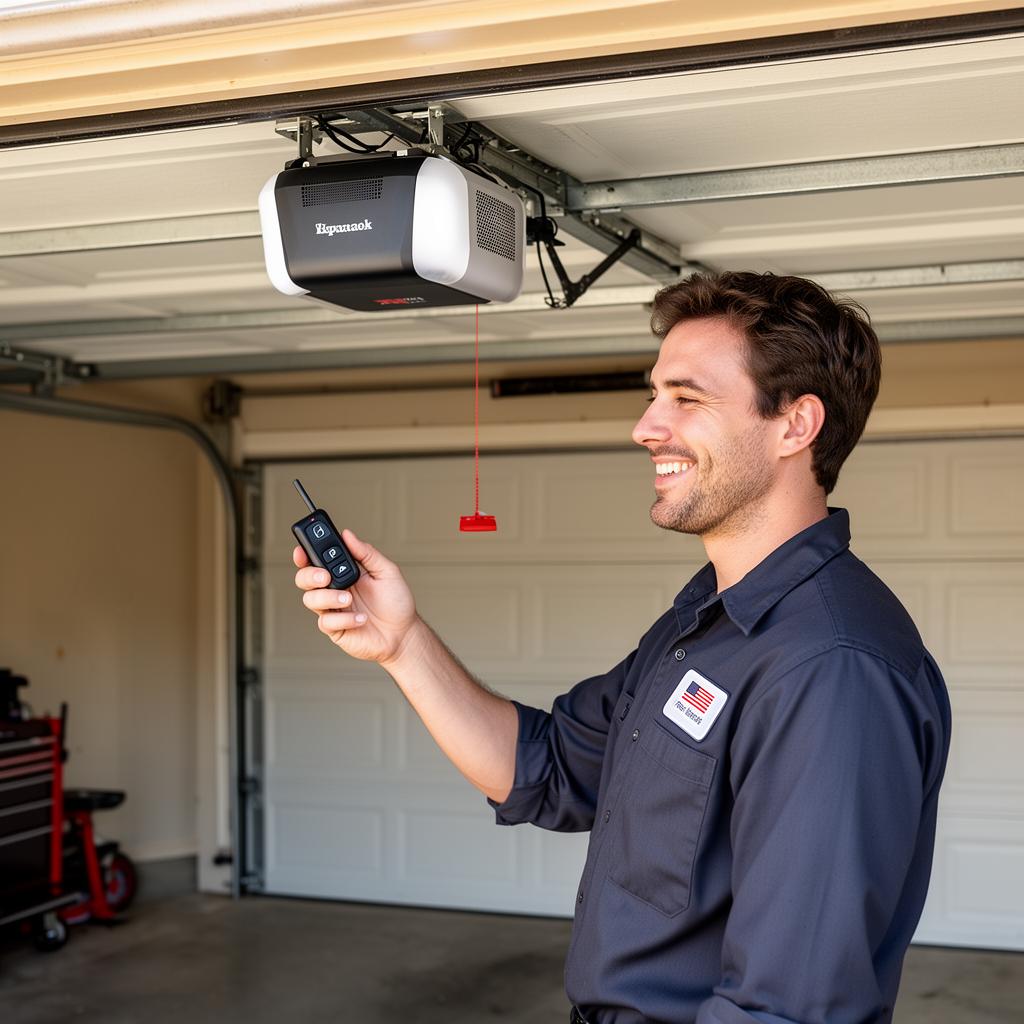 Garage door opener testing after repair Birmingham Alabama