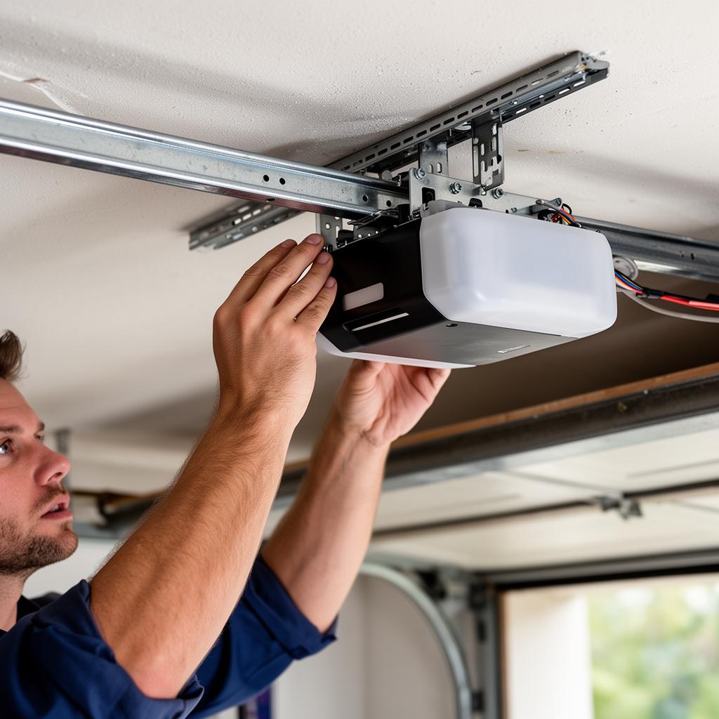 Garage door opener installation by Birmingham AL technician